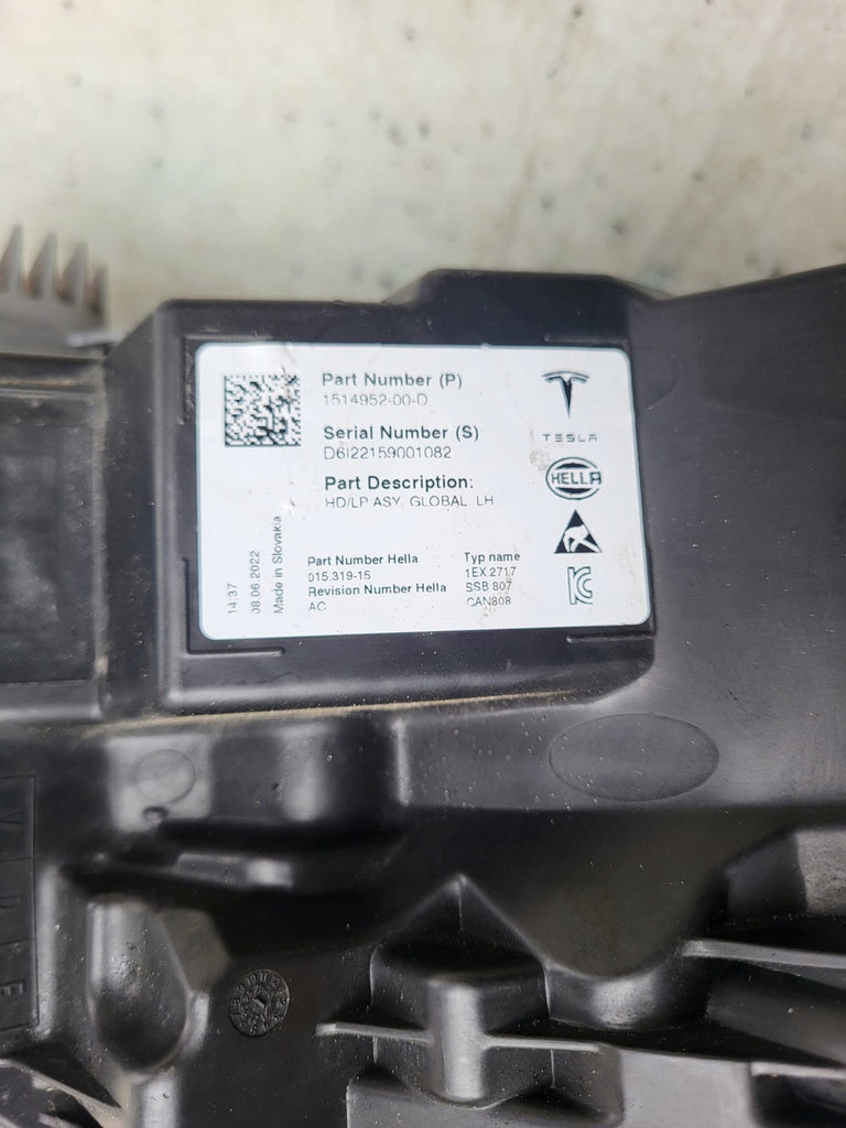 Frontscheinwerfer Tesla Model 3 1514952-00-D Links Scheinwerfer Headlight SCH8974547549dj