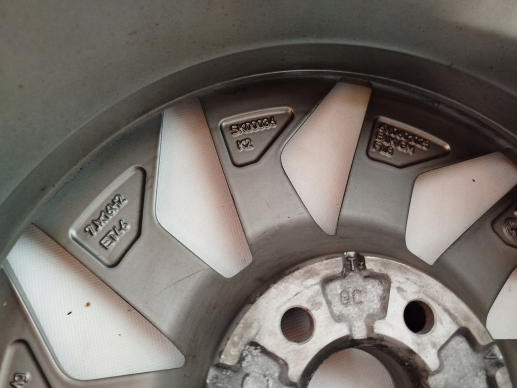 1x Alufelge 16 Zoll 7.0" 5x100 46ET Matt Grau 6V0601025 Skoda Fabia I Rim Wheel FEL9200930253km