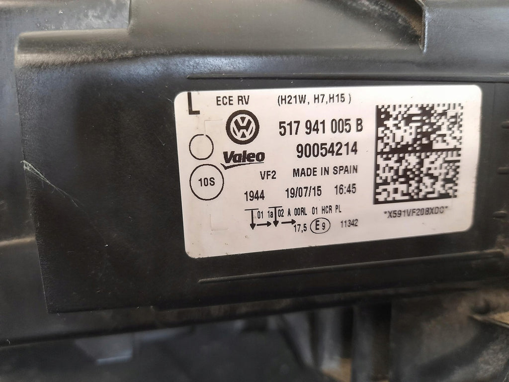 Frontscheinwerfer VW Sportsvan 90054214 Links Scheinwerfer Headlight