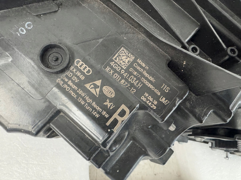 Frontscheinwerfer Audi A6 C8 4G0941034H Full LED Rechts Scheinwerfer Headlight
