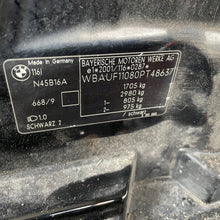 Load image into Gallery viewer, Motor BMW E90 E87 N45B16A 1.6 170TKm Benzin Engine Komplett