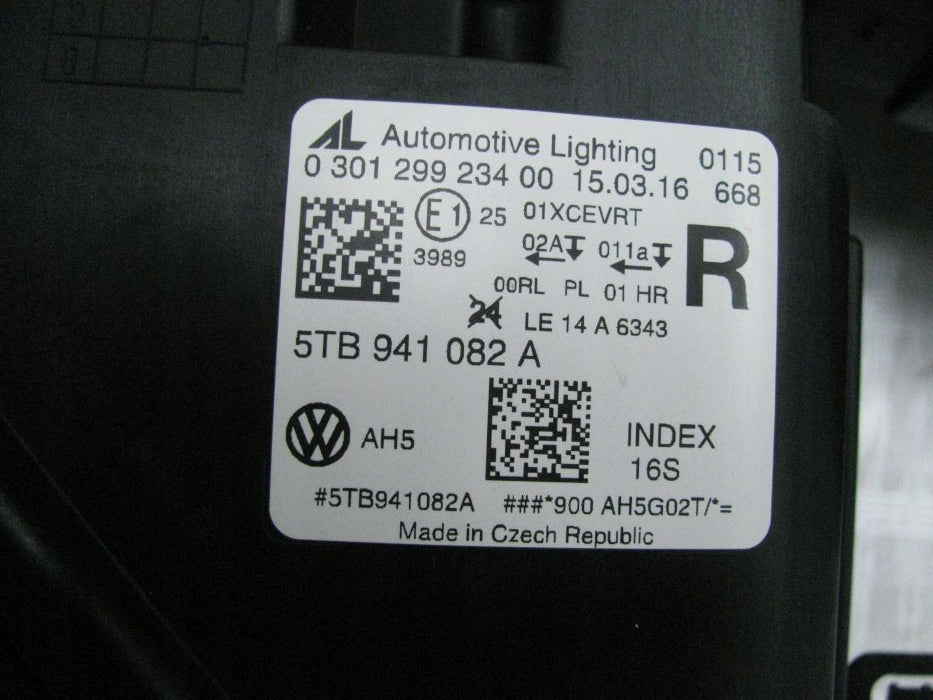 Frontscheinwerfer VW Touran 5TB941082A 5TB941081A LED Rechts oder Links SCH6248501222ns