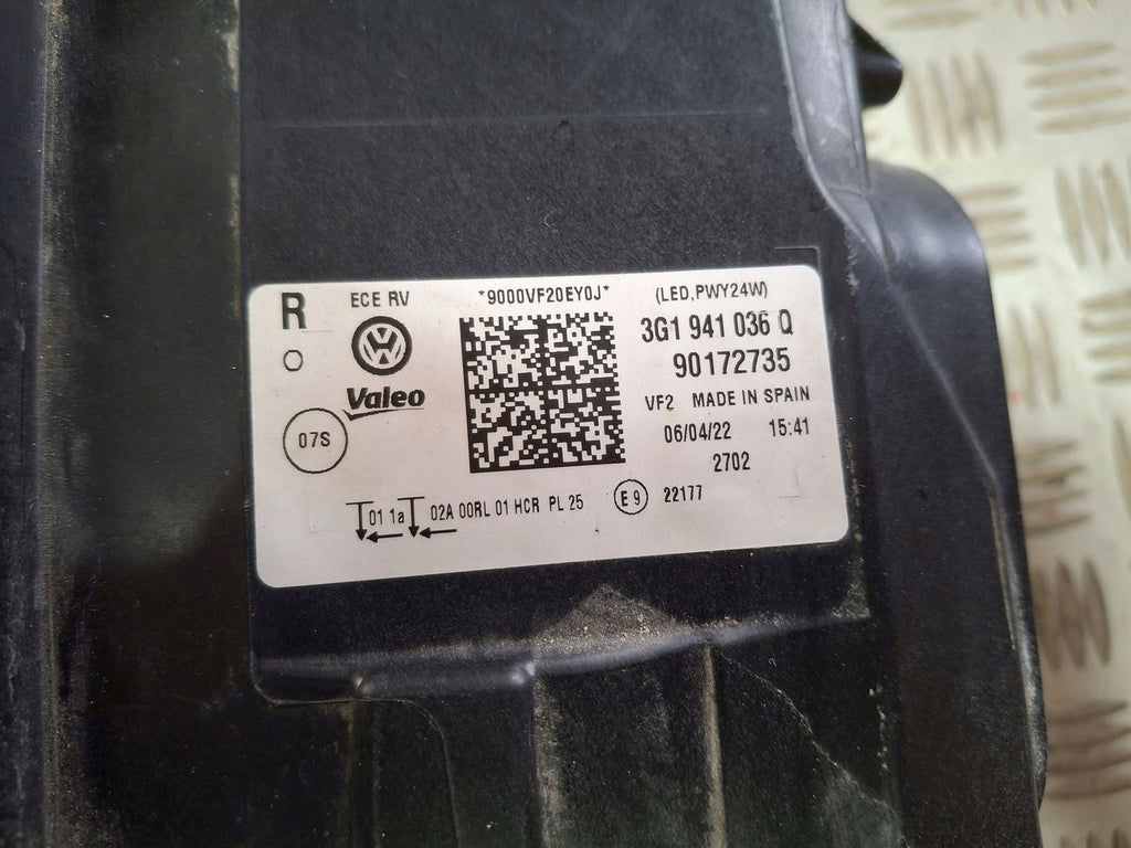 Frontscheinwerfer VW Passat B8 3G1941036Q LED Rechts Scheinwerfer Headlight