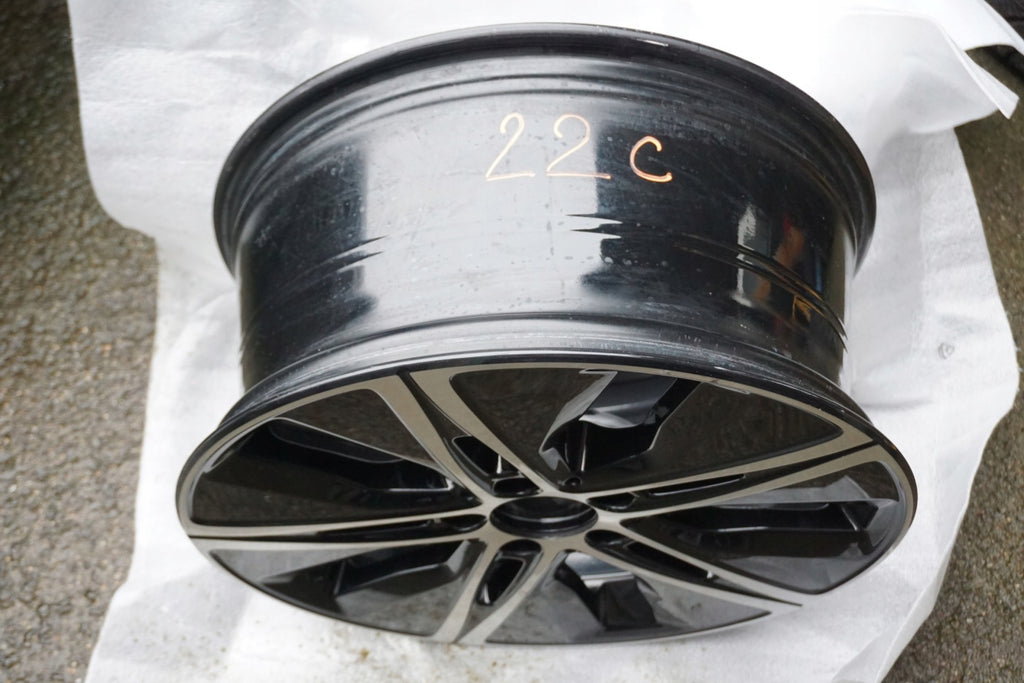 1x Alufelge 18 Zoll 8.5" 5x112 56ET Glanz Schwarz A2054018300 Mercedes-Benz FEL5907344619tl