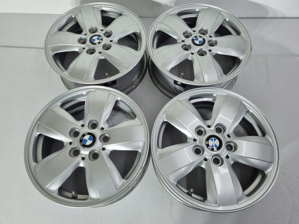4x Alufelge 15 Zoll 5.5" 5x112 46ET Glanz Silber 6855101 Mini Rim Wheel FEL1880901952yc