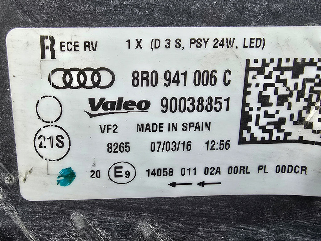 Frontscheinwerfer Audi A5 8R0941006C Bi-Xenon Rechts Scheinwerfer Headlight SCH7113959717lo