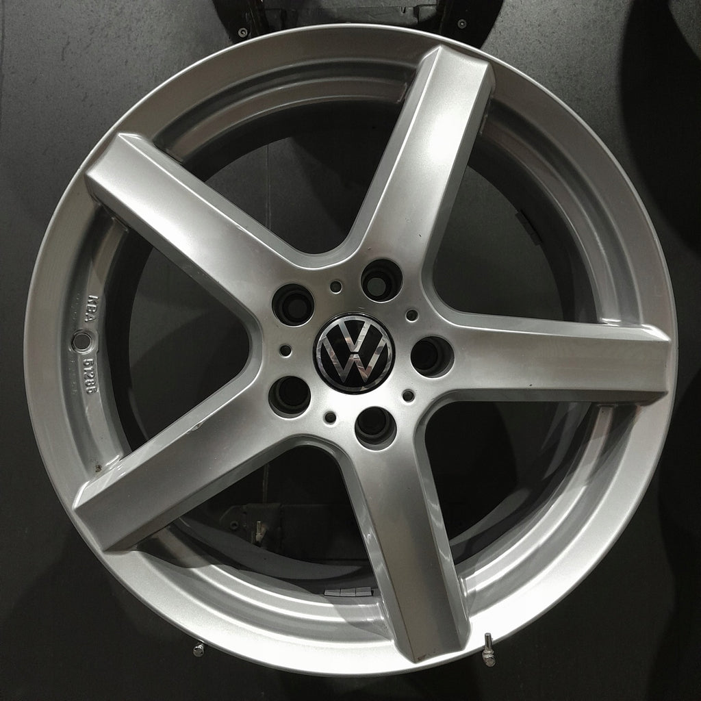 4x Alufelge 17 Zoll 7.0" 5x112 43ET Glanz Silber KBA51285-DE VW Golf VII Jetta FEL9671233266ms
