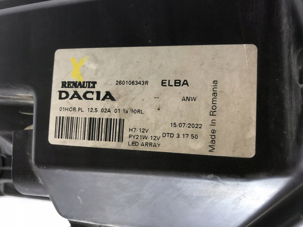 Frontscheinwerfer Dacia Sandero III 260106343R LED Rechts Scheinwerfer Headlight
