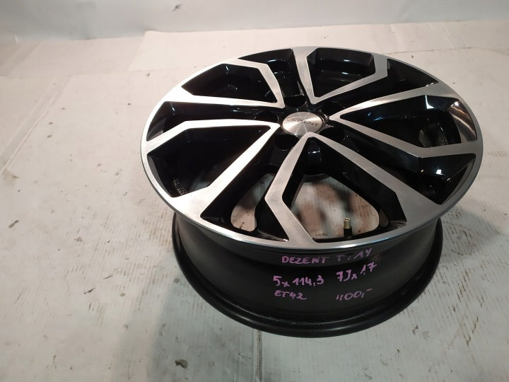 1x Alufelge 17 Zoll 7.0" 5x114.3 42ET Glanz Silber KBA52509 Rim Wheel FEL1163461076dl