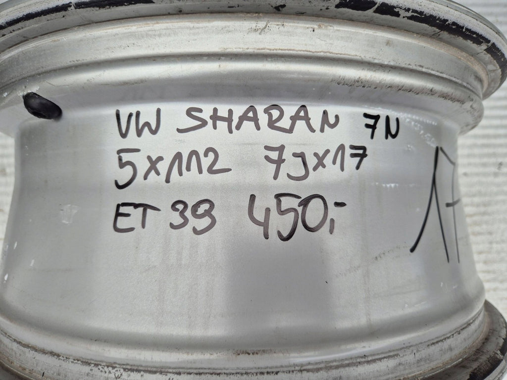 1x Alufelge 17 Zoll 7.0" 5x112 39ET 7N0601025C VW Sharan Rim Wheel FEL3451484323so