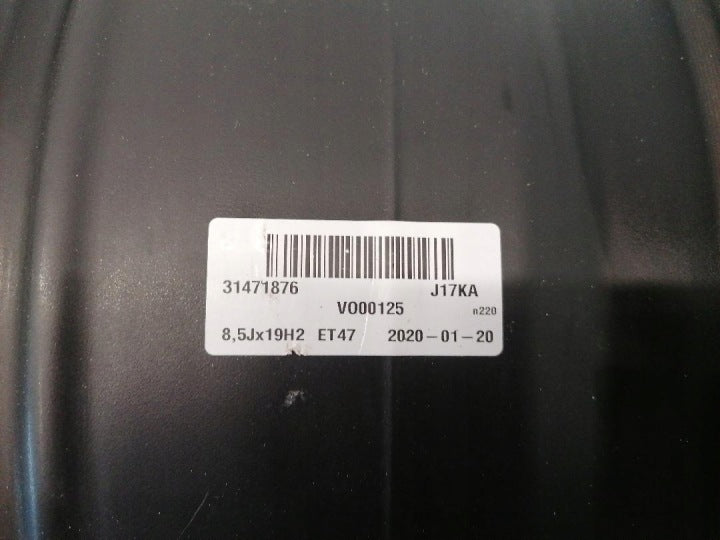 1x Alufelge 19 Zoll 8.5" 5x108 47ET 314718876 Volvo S60 V60 S90 V90 Rim Wheel FEL9125681689lq