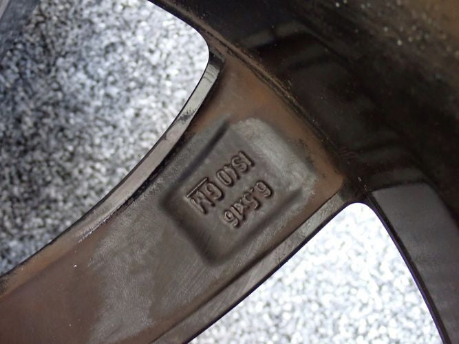 1x Alufelge 16 Zoll 6.5" 4x100 40ET Schwarz 0P072 Opel Corsa D Rim Wheel