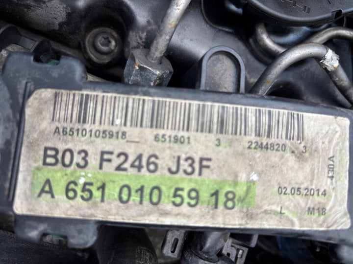 Motor Mercedes-Benz W176 W246 651901 1.8 CDI Diesel Engine Unkomplett MOT6038815699sj
