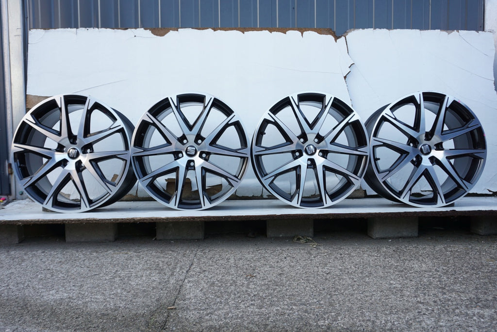 4x Alufelge 19 Zoll 8.0" 5x112 45ET Glanz Schwarz 575601025 Seat Rim Wheel FEL2179443411ev