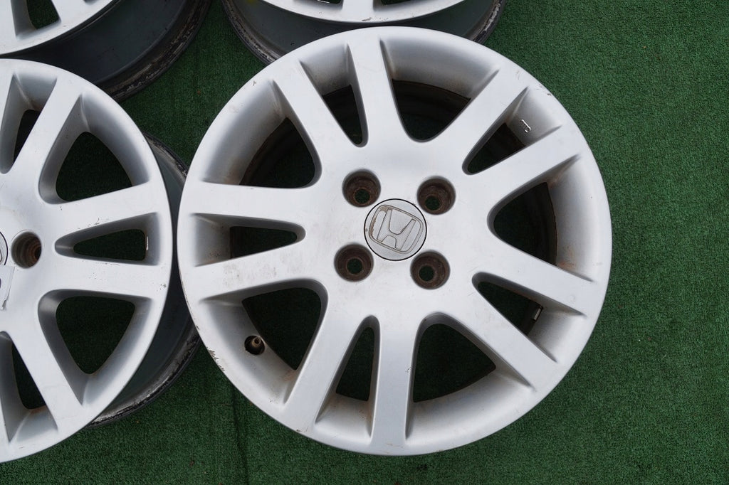 4x Alufelge 15 Zoll 6.0" 4x100 45ET Silber Honda Civic VII I Rim Wheel FEL7467646825ta