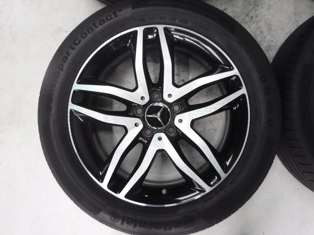 4x Alufelge 18 Zoll 7.0" 5x112 46ET Glanz Schwarz A1564010100 Mercedes-Benz X156 FEL1557335002nz