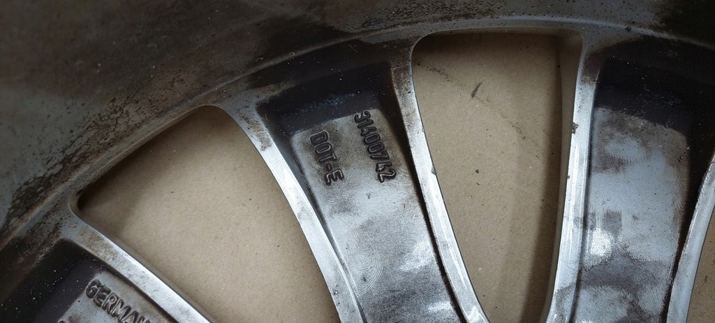 1x Alufelge 17 Zoll 7.0" 5x108 50ET Glanz Silber 31381857 Volvo Rim Wheel