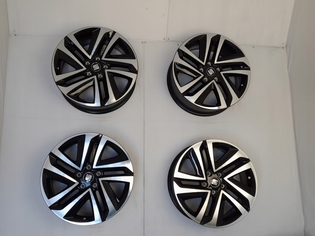 4x Alufelge 18 Zoll 7.0" 5x112 43ET Glanz Schwarz 5FJ601025C Seat Tarraco FEL5041530218kq