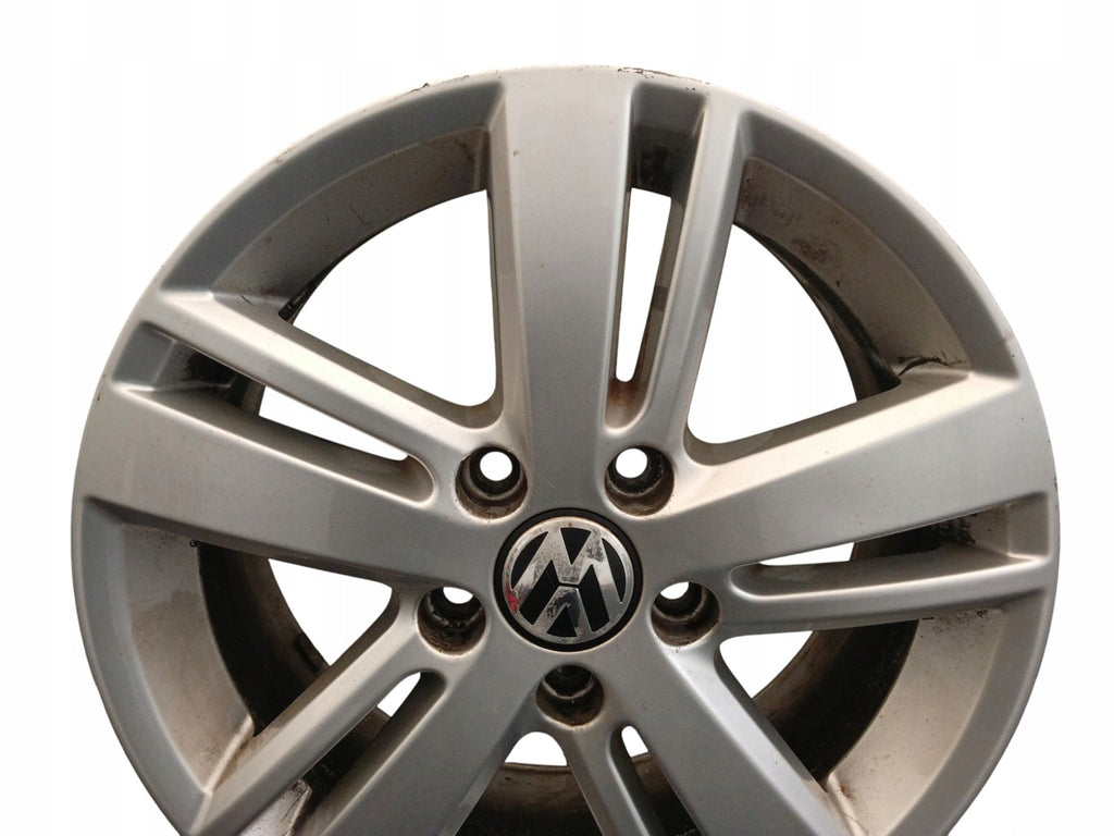 1x Alufelge 16 Zoll 6.5" 5x112 50ET Glanz Silber 5C0601025AB VW Jetta I FEL3295732074wc