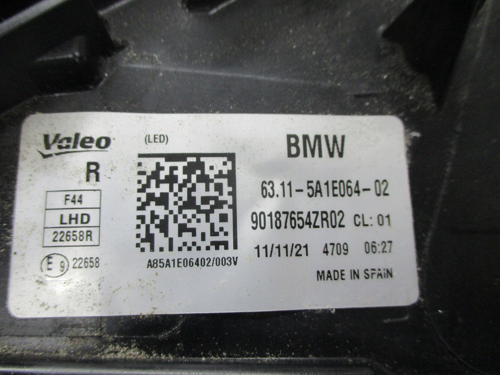Frontscheinwerfer BMW 2 F44 5A1E064-02 LED Rechts Scheinwerfer Headlight