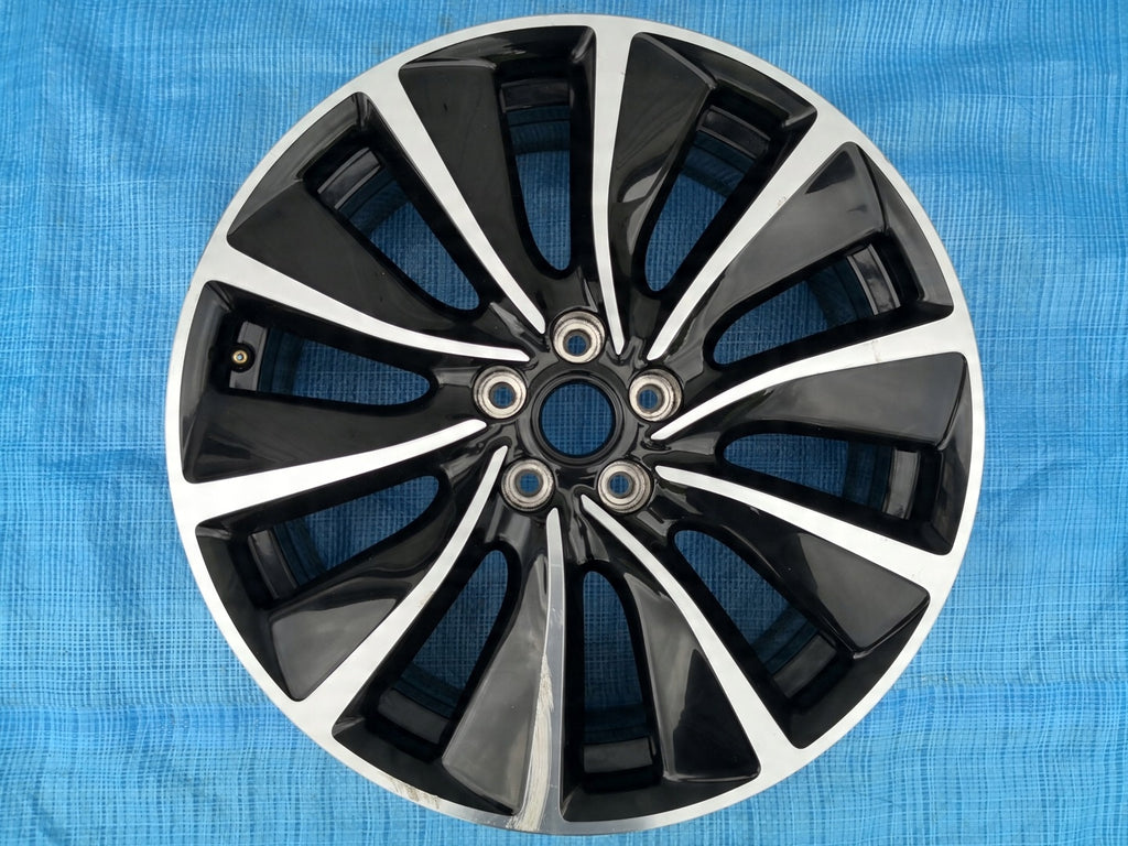 1x Alufelge 19 Zoll 7.0" 5x108 38ET Glanz Schwarz YP00174580 Opel Grandland X