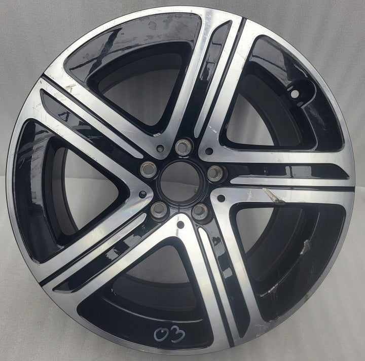 1x Alufelge 18 Zoll 9.0" 5x112 30ET Glanz Schwarz A2544015500 Mercedes-Benz Glc FEL3553511220kk