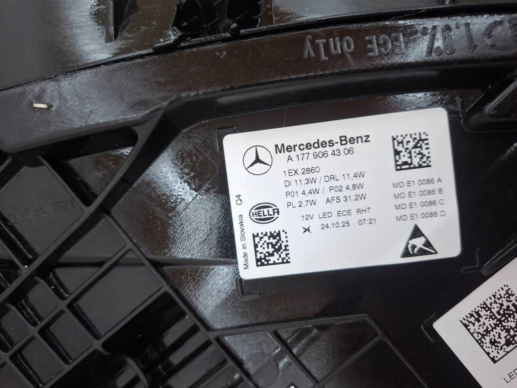 Frontscheinwerfer Mercedes-Benz W177 A1779064306 Links Scheinwerfer Headlight SCH6688506326gb