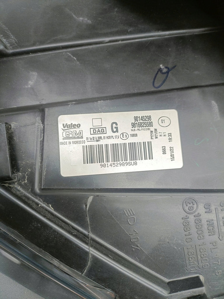 Frontscheinwerfer Opel E Combo 9816825580 Links Scheinwerfer Headlight SCH4217256795zn