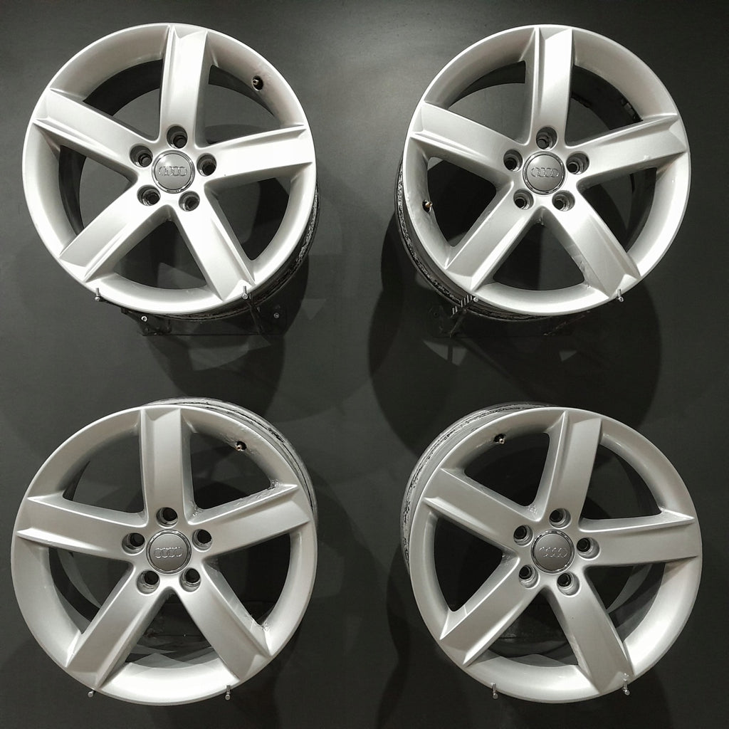 4x Alufelge 17 Zoll 7.0" 5x112 46ET Silber 8K0071497 Audi A4 B8 Rim Wheel FEL3486331533az