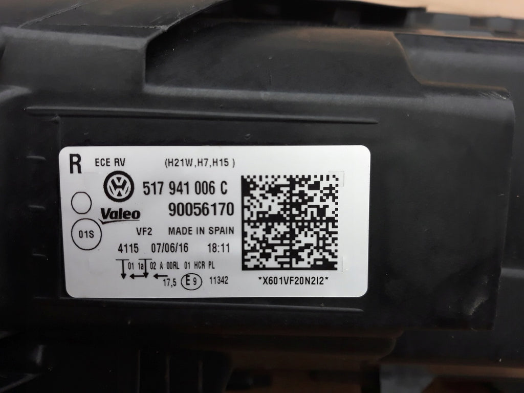 Frontscheinwerfer VW Golf VII Sportsvan 517941006C Rechts Scheinwerfer Headlight SCH5932013579jn