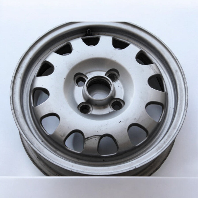 1x Alufelge 14 Zoll 4.5" 4x100 38ET Glanz Silber 6E0601025D VW Lupo Rim Wheel