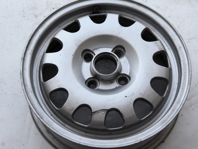 1x Alufelge 14 Zoll 4.5" 4x100 38ET Glanz Silber 6E0601025D VW Lupo Rim Wheel