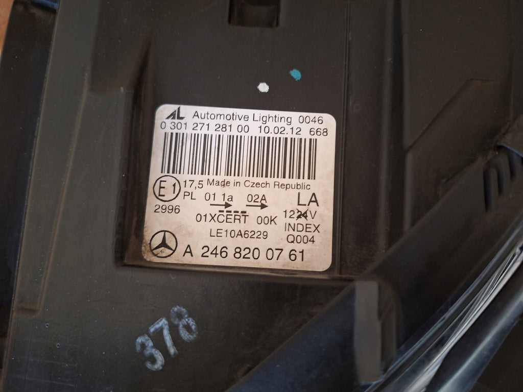 Frontscheinwerfer Mercedes-Benz W246 A2468200761 Xenon Links Headlight SCH3743306616td