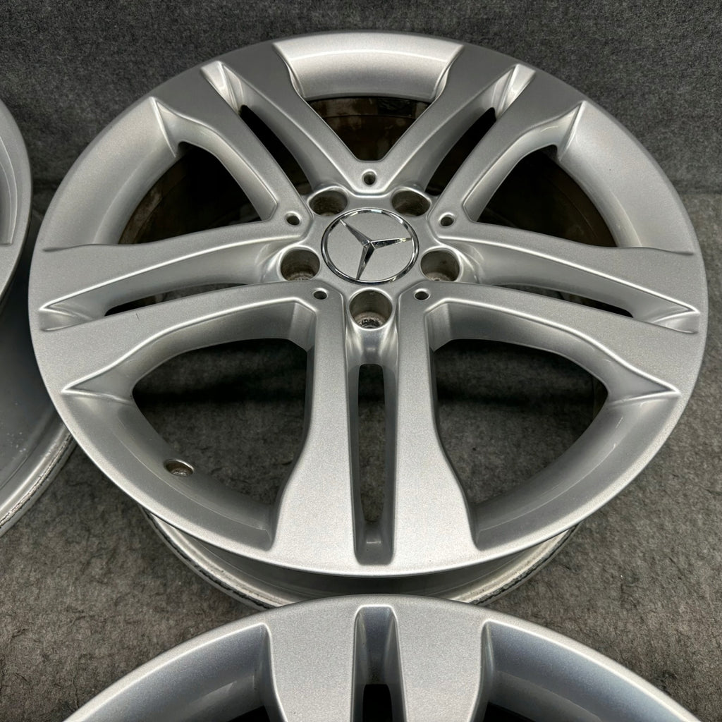 4x Alufelge 18 Zoll 7.0" 5x112 46ET Glanz Silber A1564010102 Mercedes-Benz Gla FEL7210991592sn