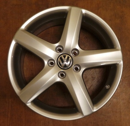 1x Alufelge 17 Zoll 7.0" 5x112 54ET Silber 1K0601025AE VW Golf V Rim Wheel FEL6718282794ma