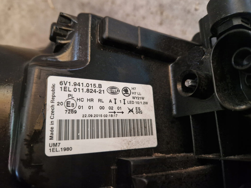 Frontscheinwerfer Skoda Fabia III 6V1941015B Links Scheinwerfer Headlight SCH2011461024tc