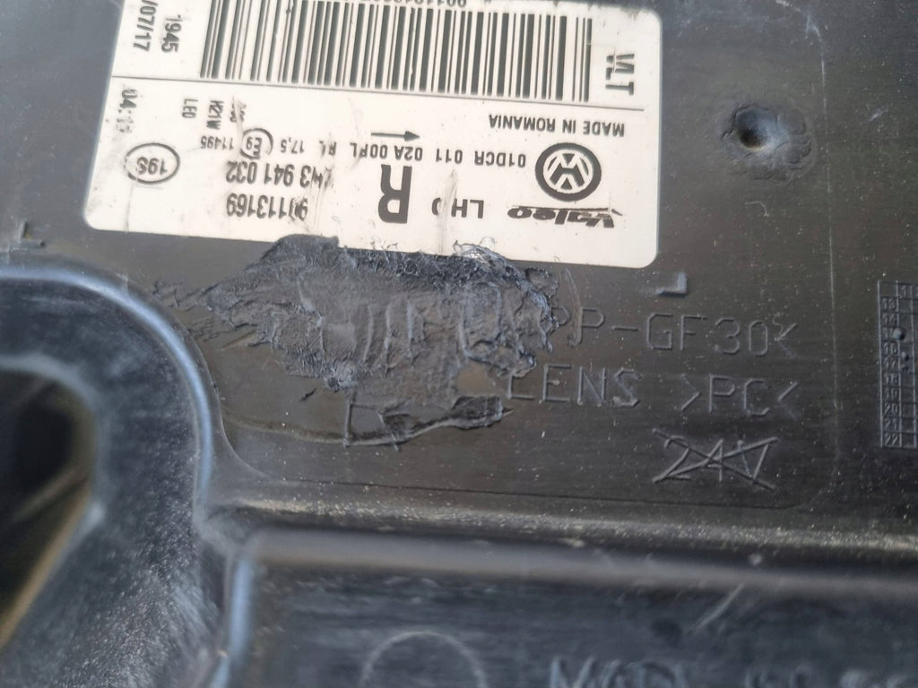 Frontscheinwerfer VW Amarok 90113169 Rechts Scheinwerfer Headlight SCH8082767248ip