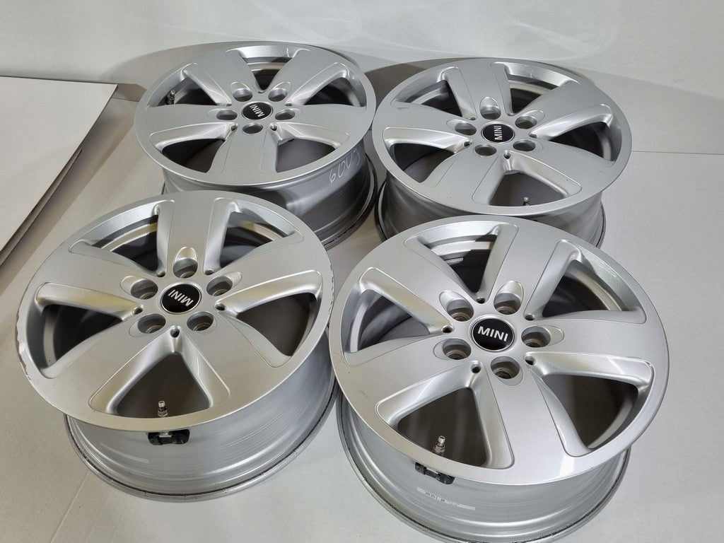 4x Alufelge 16 Zoll 7.0" 5x112 47ET Glanz Silber 6877741 Mini Rim Wheel FEL4870919860hn