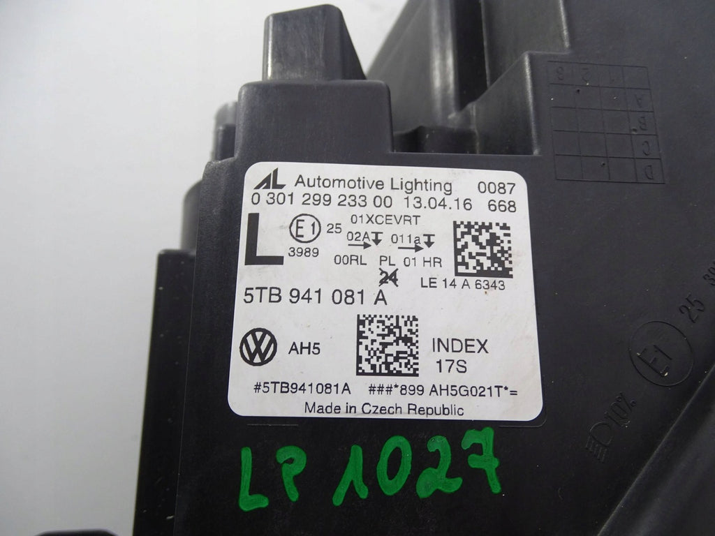 Frontscheinwerfer VW Touran 5TB941081A PJT14649 5TB941082A LED Links Headlight SCH1923753663sz