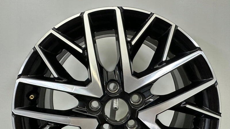 1x Alufelge 16 Zoll 6.5" 5x100 47ET Glanz Schwarz 6F0601025M Seat Rim Wheel FEL3050278782je