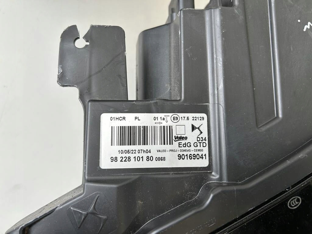 Frontscheinwerfer Citroën Ds3 9822810180 9822810280 Ein Satz Headlight