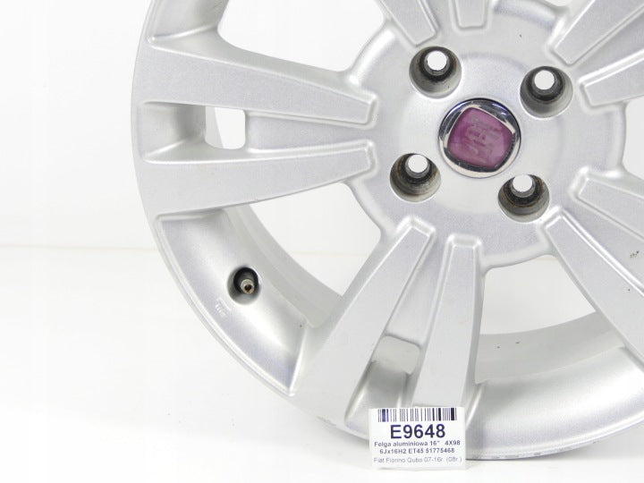 1x Alufelge 16 Zoll 6.0" 4x98 45ET 51775468 Fiat Fiorino Rim Wheel FEL6676836558tz