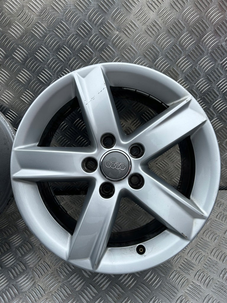 4x Alufelge 16 Zoll 7.0" 5x112 46ET Glanz Silber 8K0071496 Audi Rim Wheel FEL2377941106si