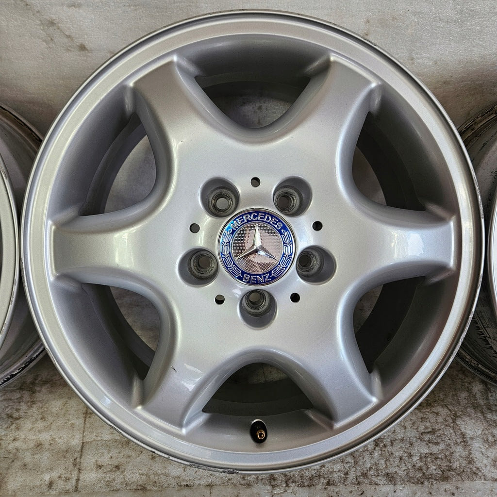 4x Alufelge 16 Zoll 7.0" 5x112 37ET A2084010502 Mercedes-Benz Cla Clk Slc Slk FEL7007561315nr