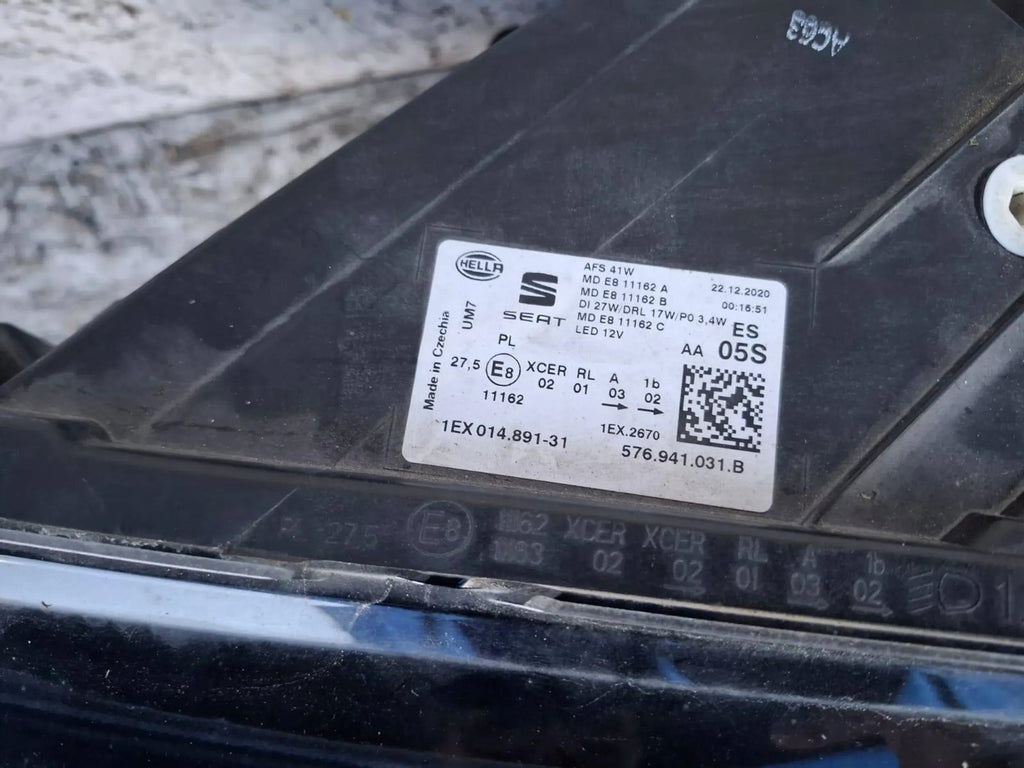 Frontscheinwerfer Seat Ateca 576941031B LED Ein Stück (Rechts oder Links)