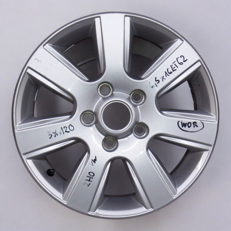 1x Alufelge 16 Zoll 6.5" 5x120 62ET Glanz Silber VW Amarok Rim Wheel