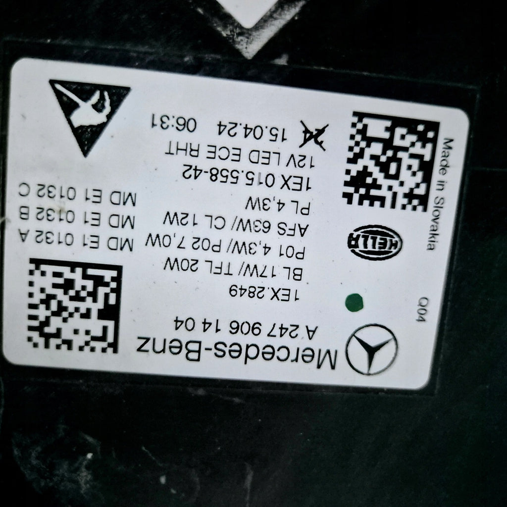 Frontscheinwerfer Mercedes-Benz W247 A2479061404 Full LED Rechts Headlight SCH5625004125gr