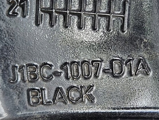 1x Alufelge 17 Zoll 7.0" 5x108 42 5ET Glanz Schwarz J1BC-1007-D1A Ford Fiesta