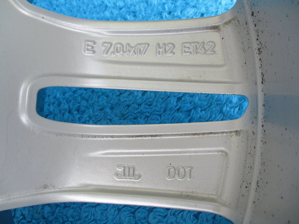 1x Alufelge 17 Zoll 7.0" 5x112 42ET Silber 8W0601025P Audi A4 B9 Rim Wheel FEL6724194189la