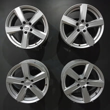 Laden Sie das Bild in den Galerie-Viewer, 4x Alufelge 17 Zoll 7.5" 5x112 29ET Glanz Silber Audi A4 B8 Rim Wheel FEL2550325914dk